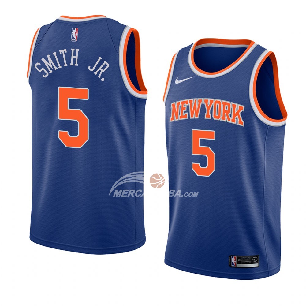 Maglia New York Knicks Dennis Smith Jr. Icon 2018 Blu